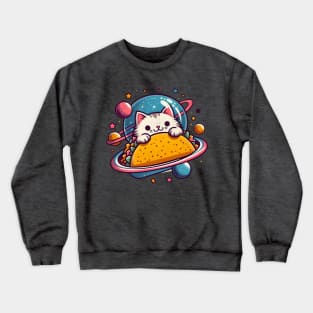 Space Taco Cat Crewneck Sweatshirt